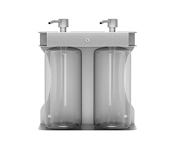 双头铝合金450ml沐浴露瓶挂墙架